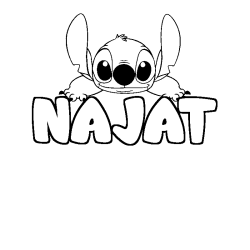 NAJAT - Stitch background coloring