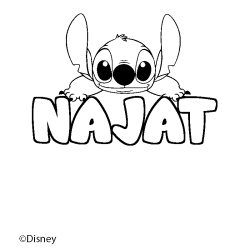 NAJAT - Stitch background coloring