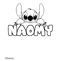 NAOMY - Stitch background coloring