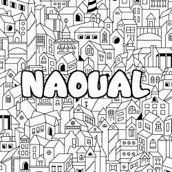NAOUAL - City background coloring