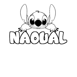 NAOUAL - Stitch background coloring