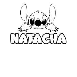 NATACHA - Stitch background coloring