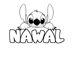 NAWAL - Stitch background coloring