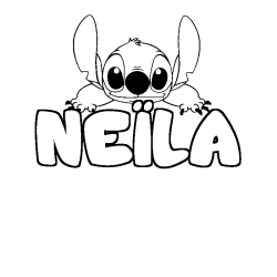 NE&Iuml;LA - Stitch background coloring