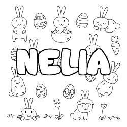 NELIA - Easter background coloring