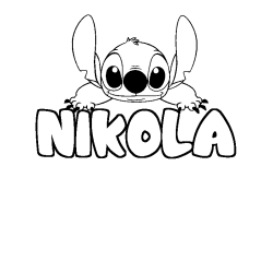 NIKOLA - Stitch background coloring