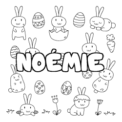 NO&Eacute;MIE - Easter background coloring