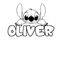 OLIVER - Stitch background coloring