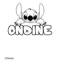 ONDINE - Stitch background coloring