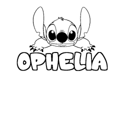 OPHELIA - Stitch background coloring