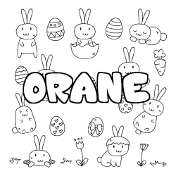 ORANE - Easter background coloring