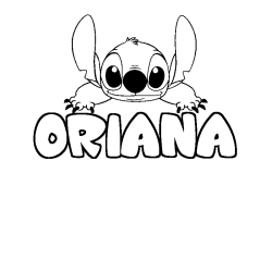 ORIANA - Stitch background coloring