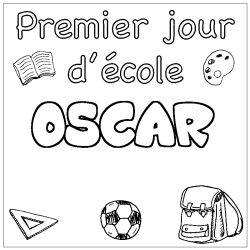 OSCAR - School First day background coloring