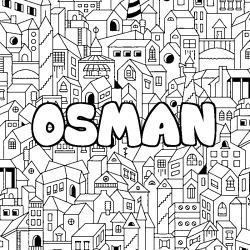 OSMAN - City background coloring