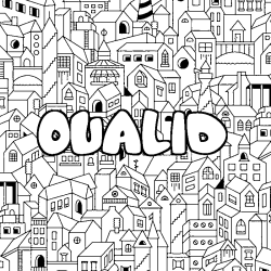 OUALID - City background coloring