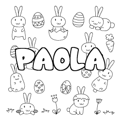 PAOLA - Easter background coloring