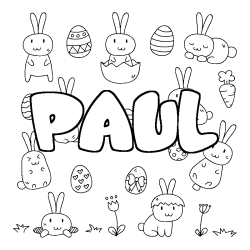 PAUL - Easter background coloring