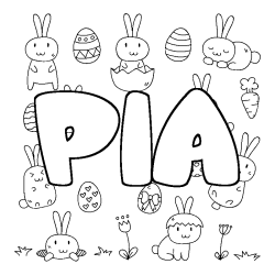 PIA - Easter background coloring