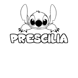 PRESCILIA - Stitch background coloring