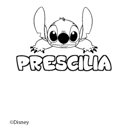 PRESCILIA - Stitch background coloring