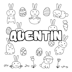 QUENTIN - Easter background coloring