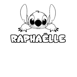 RAPHA&Euml;LLE - Stitch background coloring