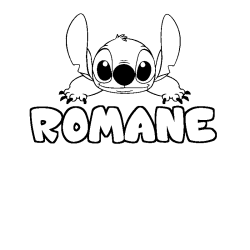 ROMANE - Stitch background coloring