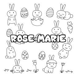 ROSE-MARIE - Easter background coloring