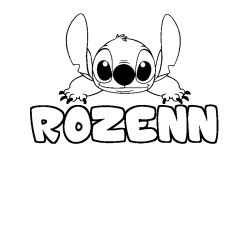ROZENN - Stitch background coloring