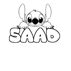 SAAD - Stitch background coloring