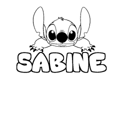 SABINE - Stitch background coloring
