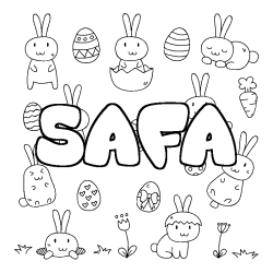 SAFA - Easter background coloring