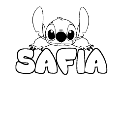 SAFIA - Stitch background coloring