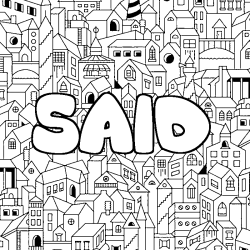 SAID - City background coloring
