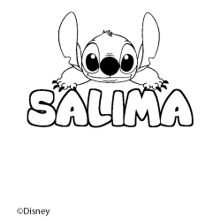 SALIMA - Stitch background coloring