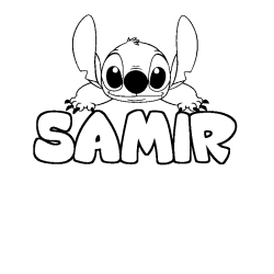 SAMIR - Stitch background coloring