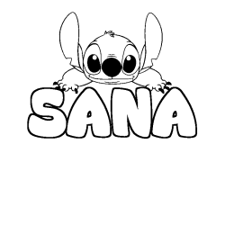 SANA - Stitch background coloring