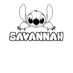SAVANNAH - Stitch background coloring