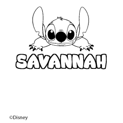 SAVANNAH - Stitch background coloring