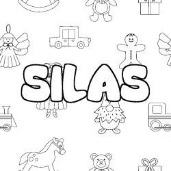 SILAS - Toys background coloring
