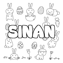 SINAN - Easter background coloring