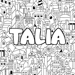 TALIA - City background coloring
