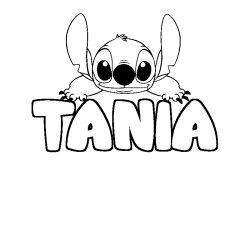 TANIA - Stitch background coloring