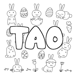 TAO - Easter background coloring