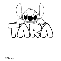 TARA - Stitch background coloring