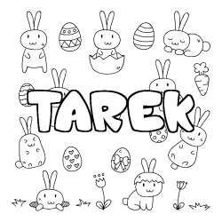TAREK - Easter background coloring