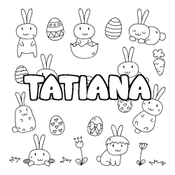 TATIANA - Easter background coloring