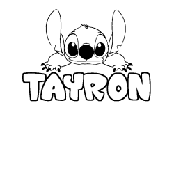 TAYRON - Stitch background coloring
