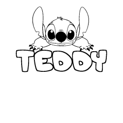 TEDDY - Stitch background coloring