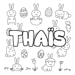 THA&Iuml;S - Easter background coloring